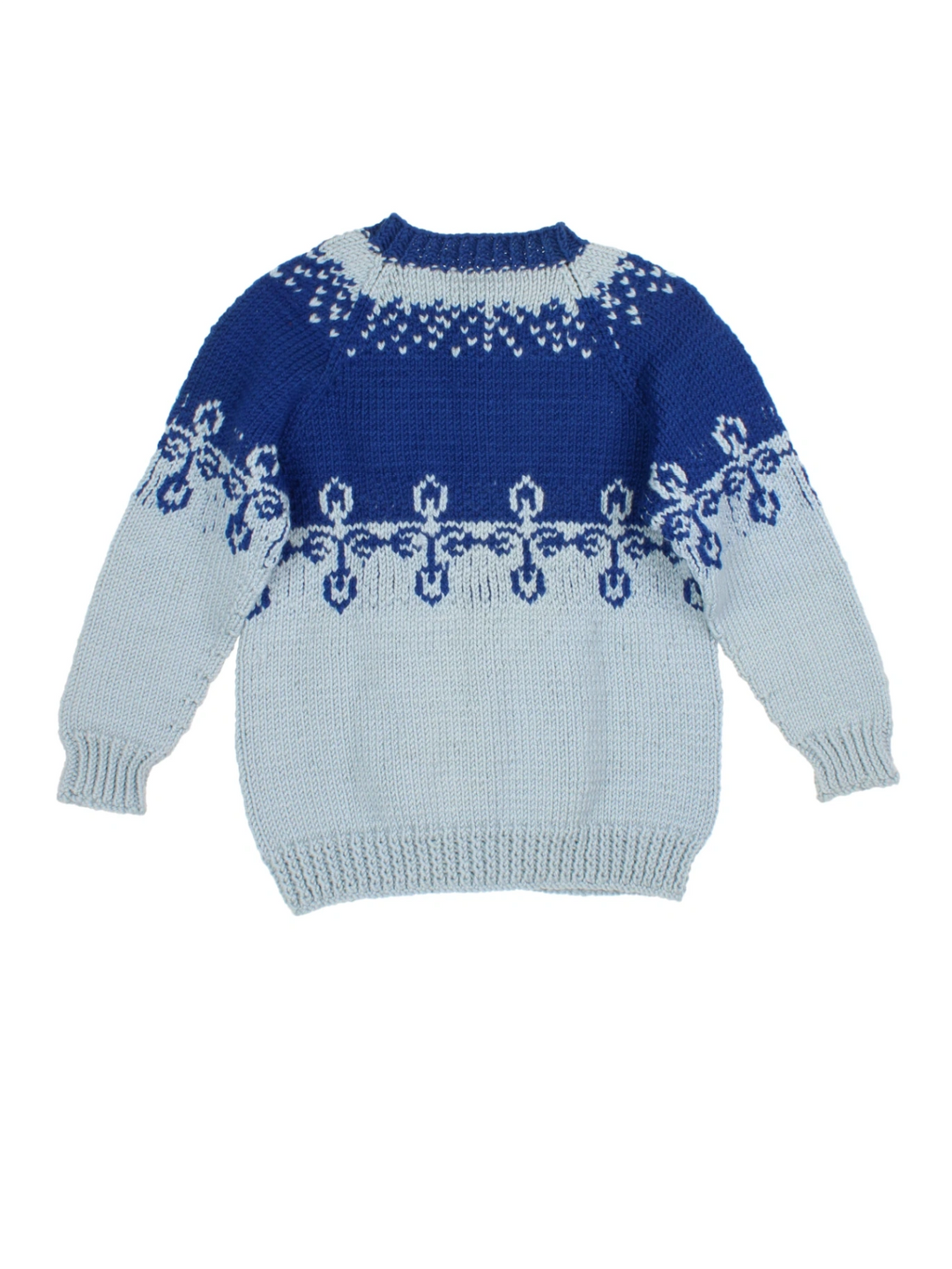Hand Knitted Fair Isle Cardigan (Size S)