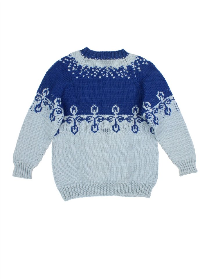 Hand Knitted Fair Isle Cardigan (Size S)