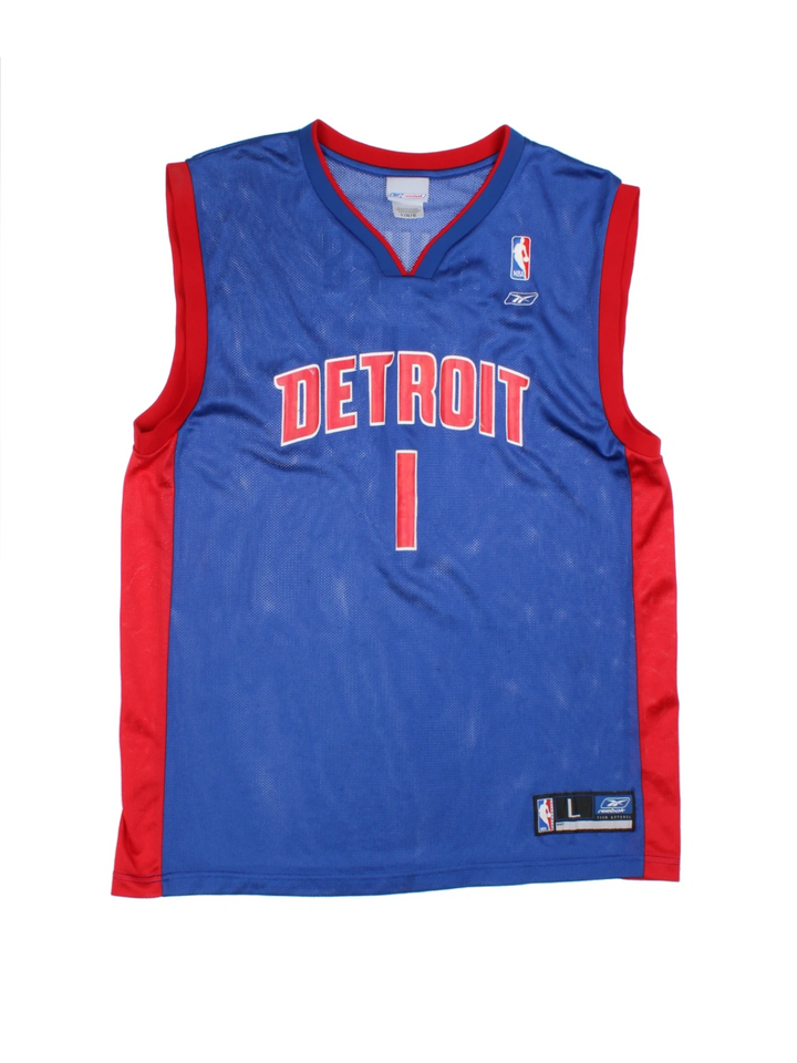 00's Reebok Detroit Pistons NBA Jersey (Size L)
