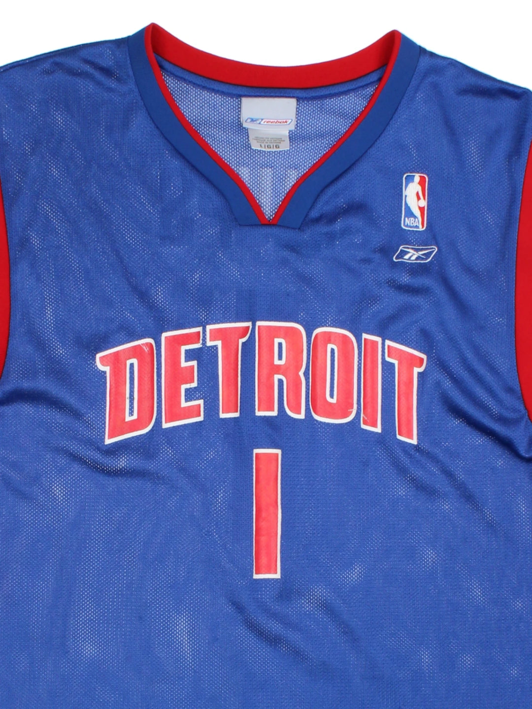 00's Reebok Detroit Pistons NBA Jersey (Size L)