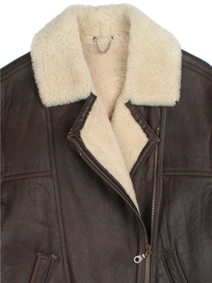 Shearling Aviator Jacket (Size M)
