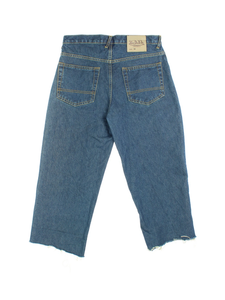 Y2K Von Dutch 3/4 Length Jeans (Size XL)