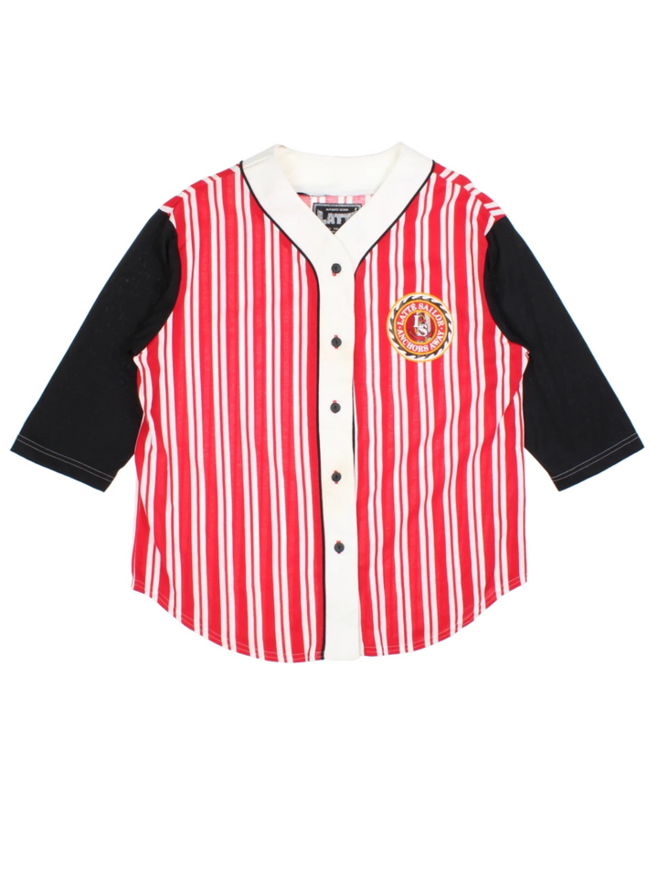 80's Latte Sailor Anchors Away Baseball Shirt (Size L)