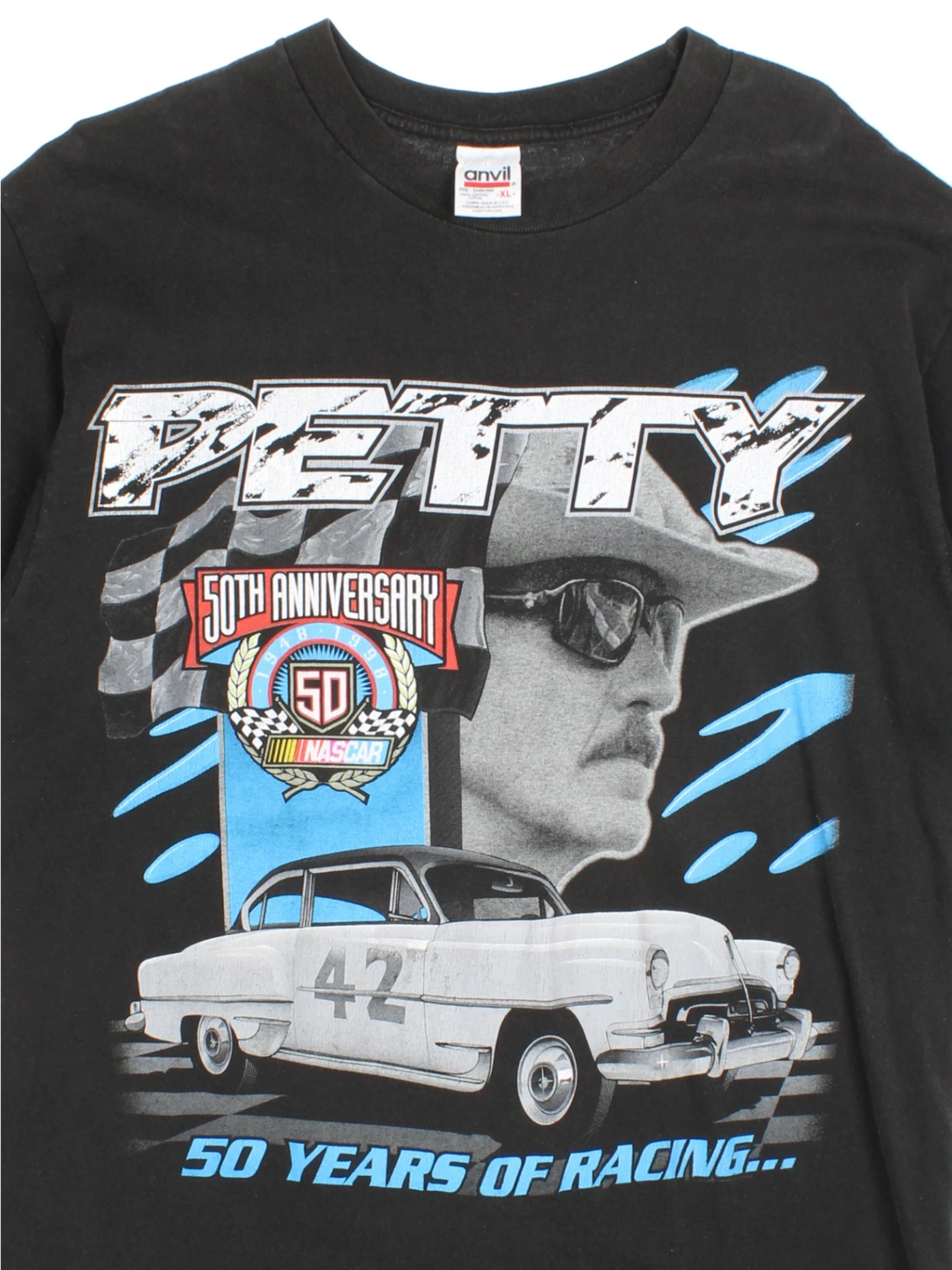 90's Richard Petty 50th Anniversary Nascar T-Shirt (Size M)