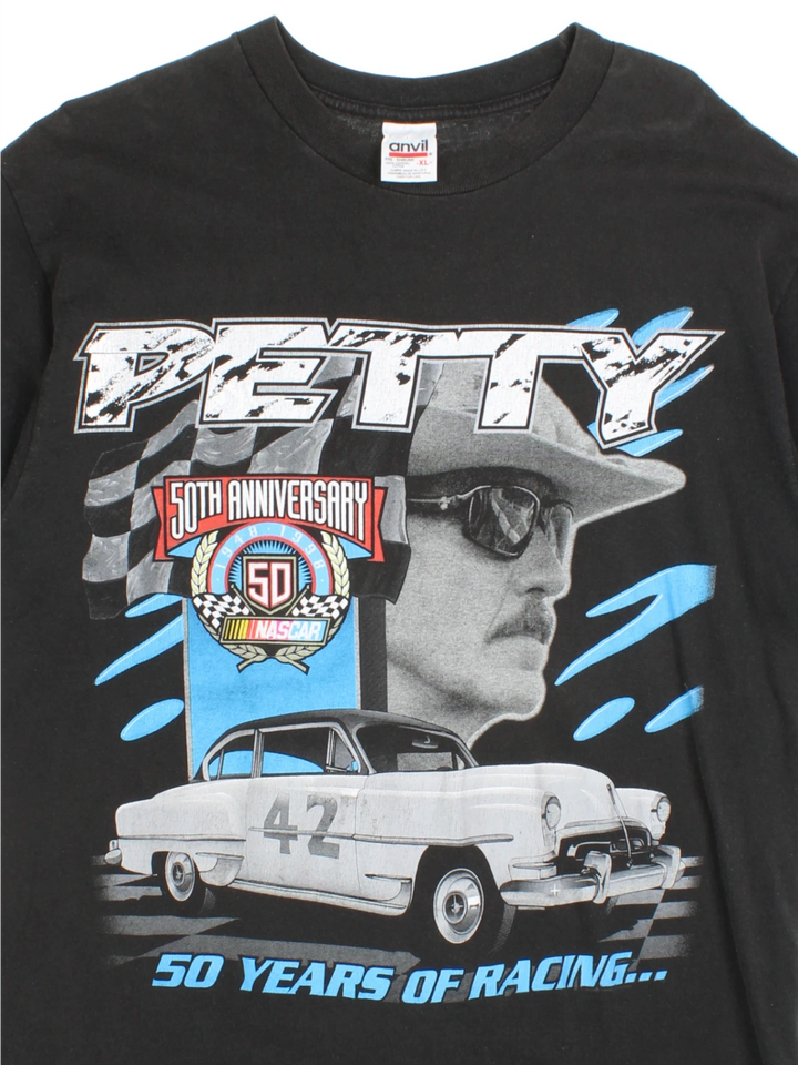 90's Richard Petty 50th Anniversary Nascar T-Shirt (Size M)
