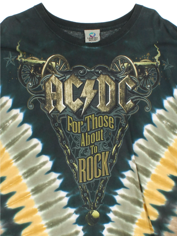 80's AC-DC Liquid Blue T-Shirt (Size XL)