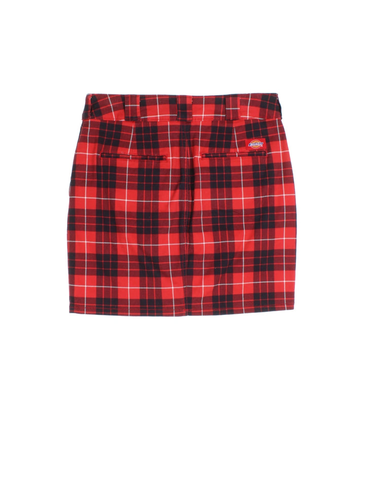 Y2K Dickies Plaid Mini Skirt (Size L)