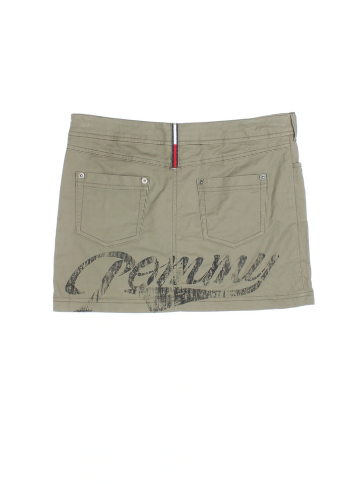 Y2K Tommy Hilfiger Mini Skirt (Size XL)