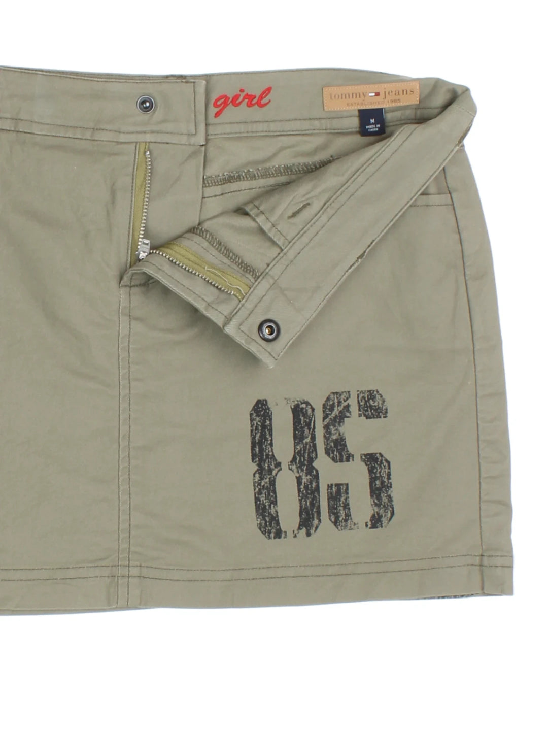 Y2K Tommy Hilfiger Mini Skirt (Size XL)