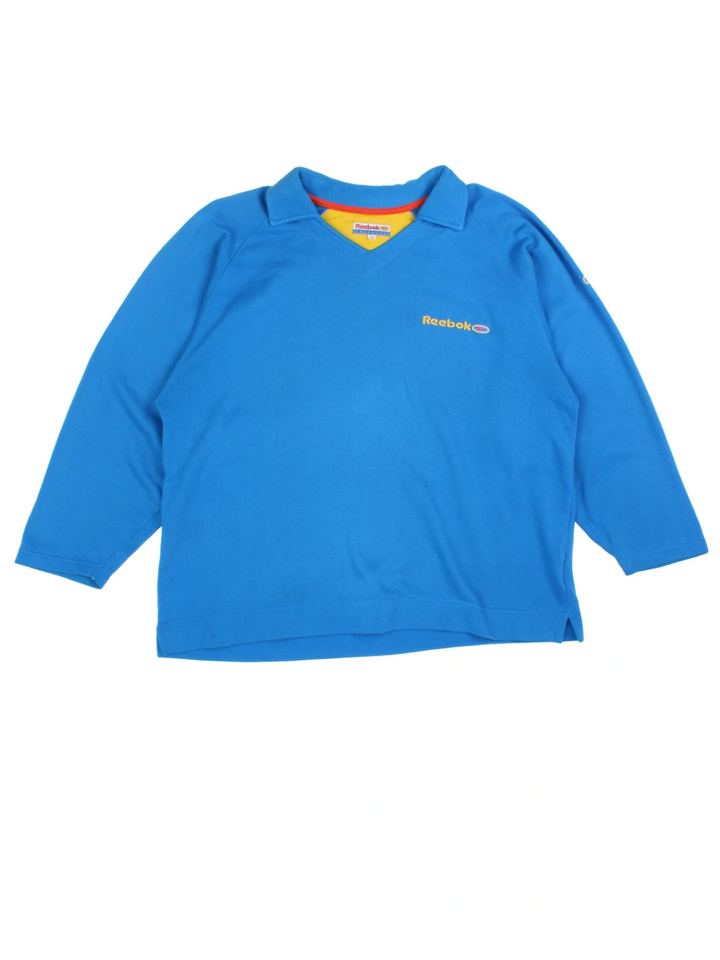 90's Reebok Polo Sweatshirt (Size XXL)