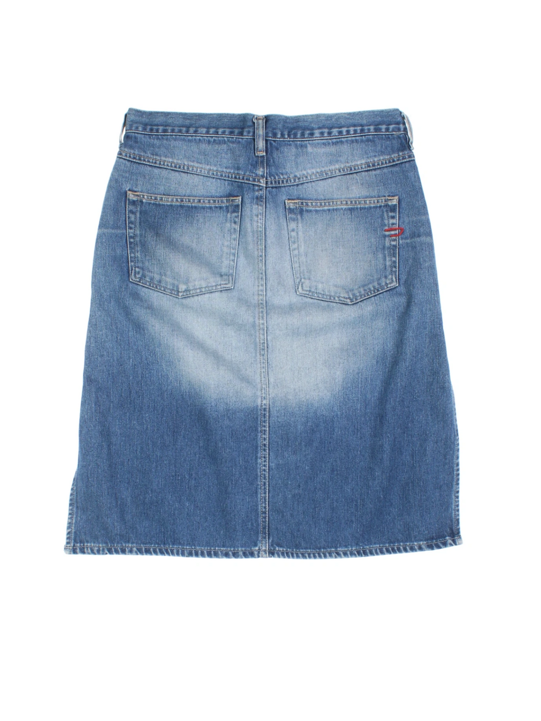 90's Diesel Denim Midi Skirt (Size L)