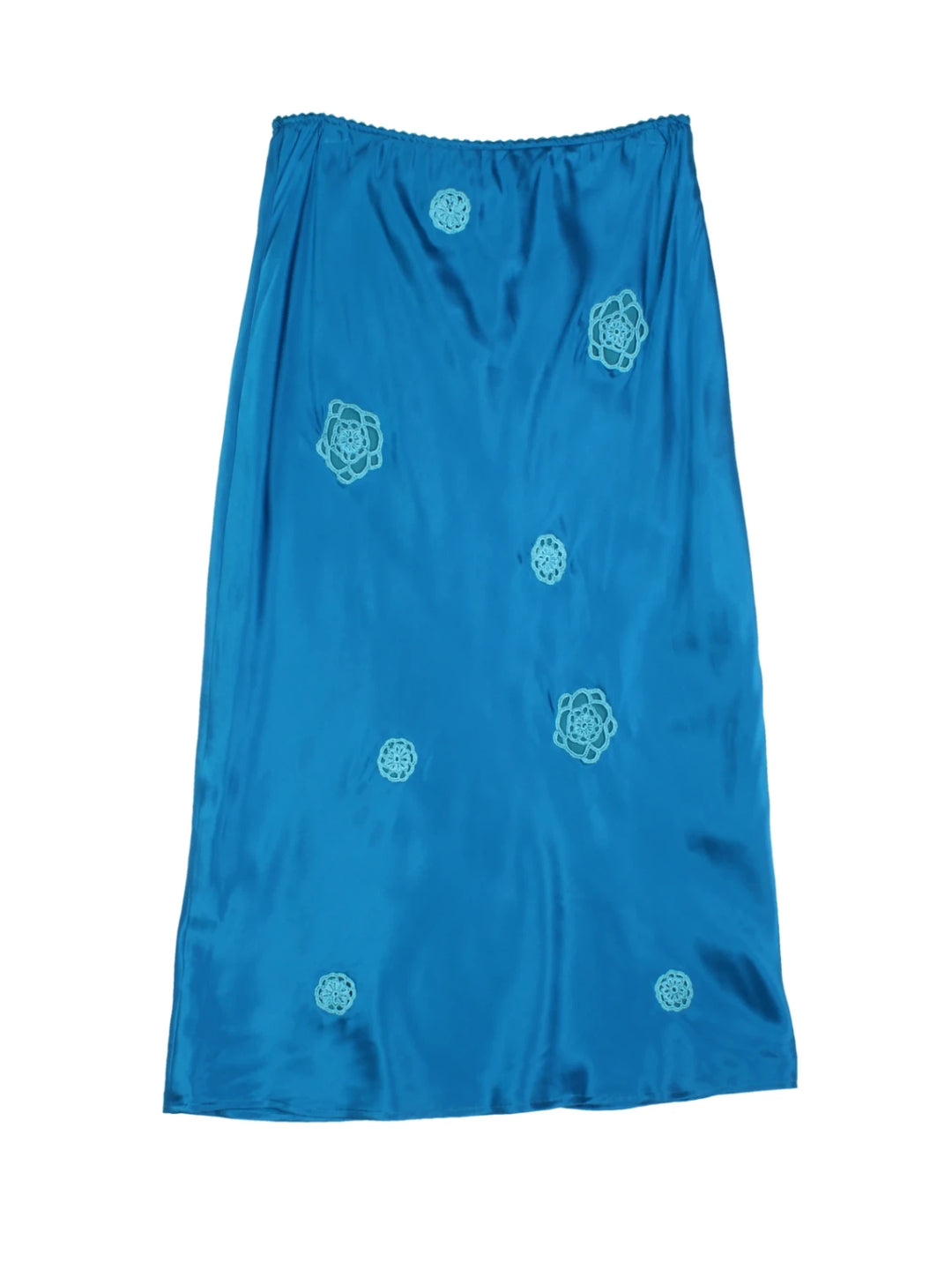 Y2K Cut Out Floral Midi Skirt (Size L)