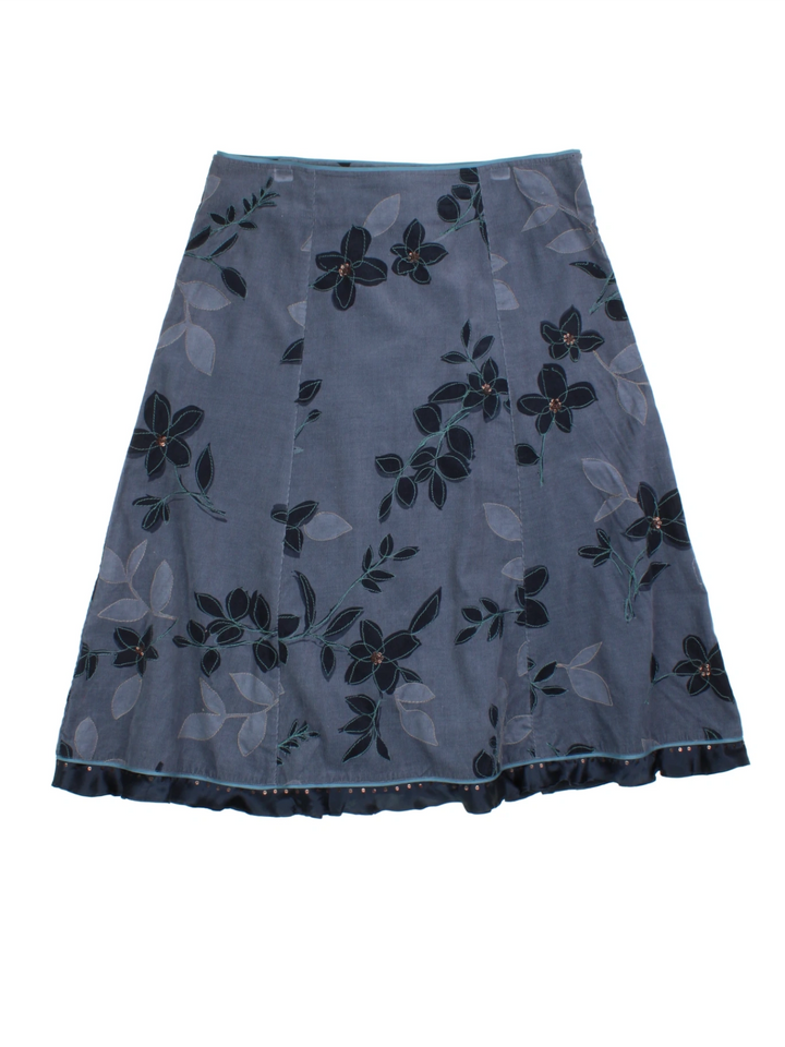 Y2K Floral Midi Skirt (Size XXL)