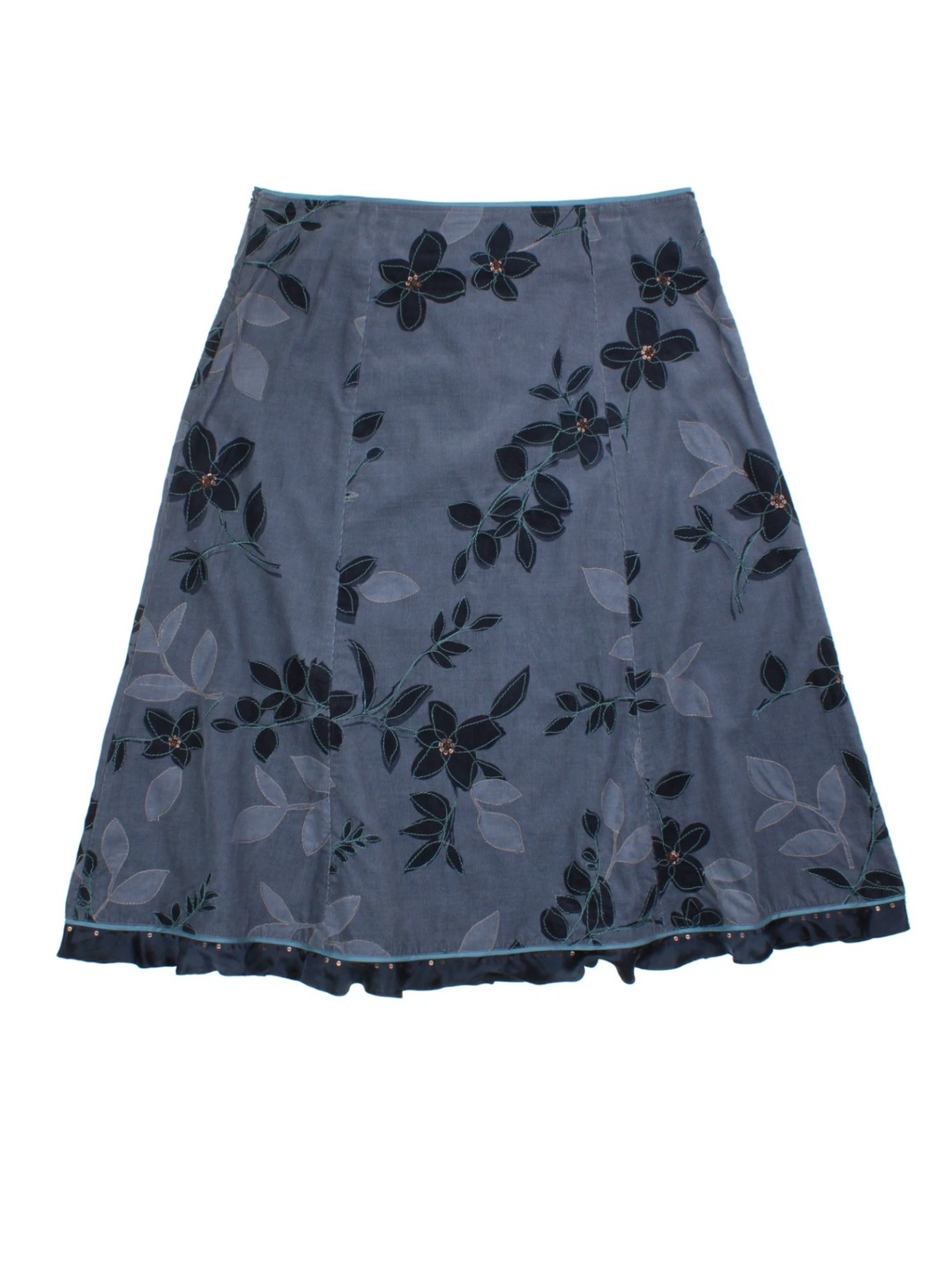Y2K Floral Midi Skirt (Size XXL)