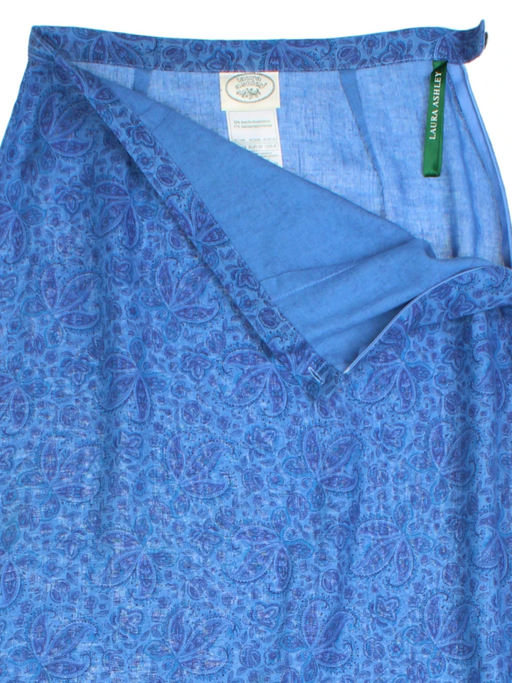 90's Laura Ashely Paisley Maxi Skirt (Size XS)