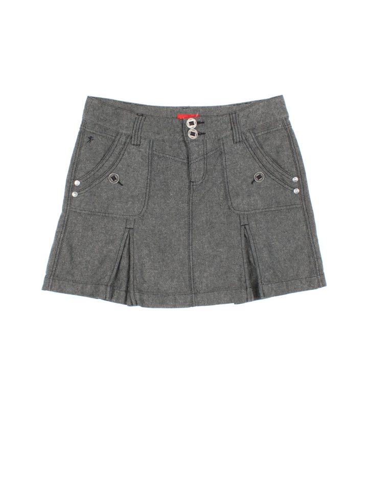 Y2K Pleated Mini Skirt (Size XXL)