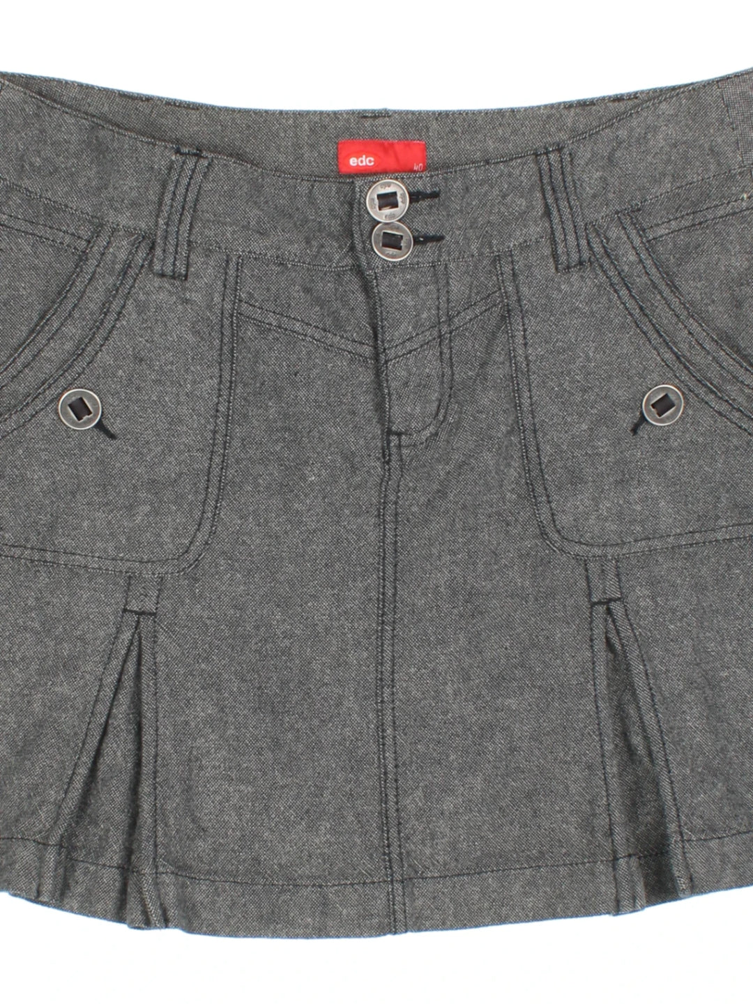 Y2K Pleated Mini Skirt (Size XXL)