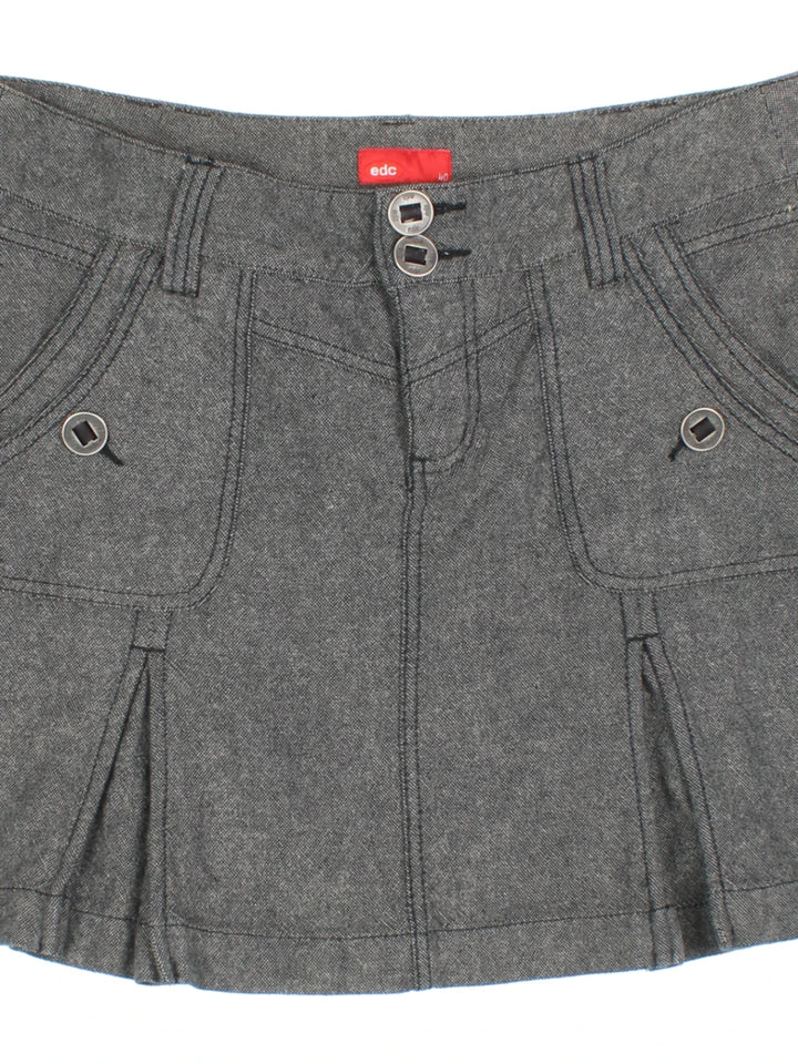 Y2K Pleated Mini Skirt (Size XXL)