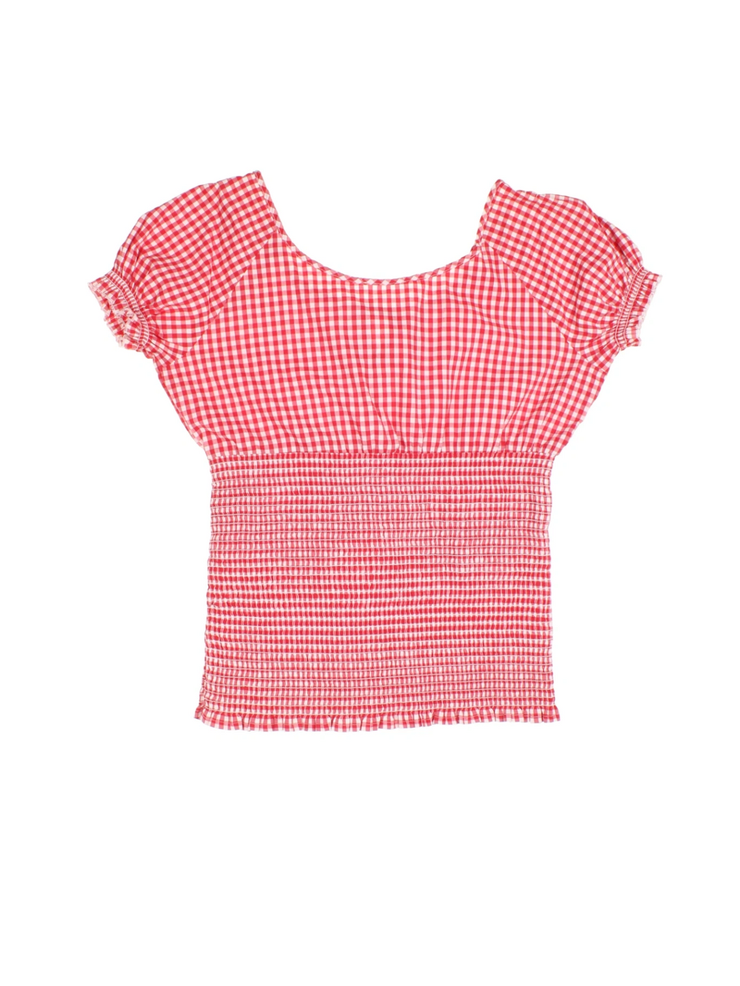Gingham Milkmaid Top (Size S)