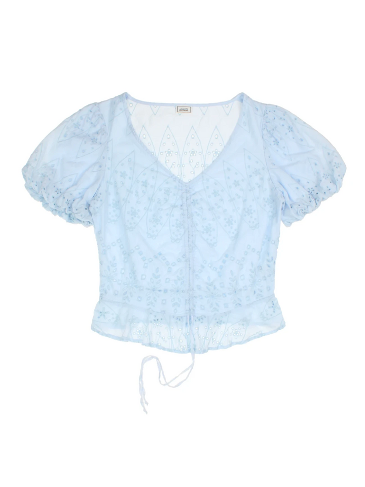 Broderie Anglaise Blouse (Size XS)