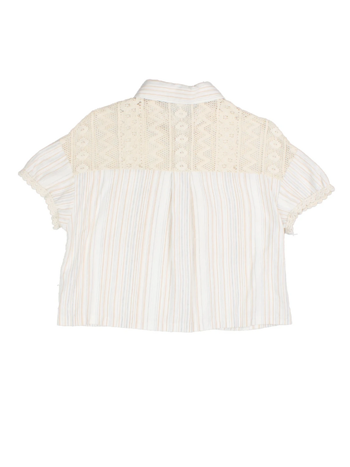 Crochet Patch Blouse (Size S)