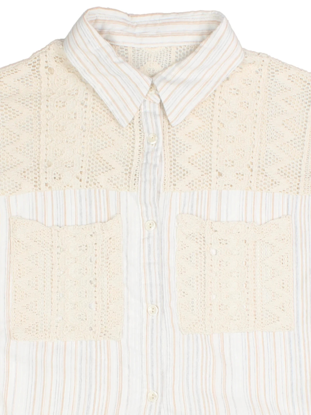 Crochet Patch Blouse (Size S)