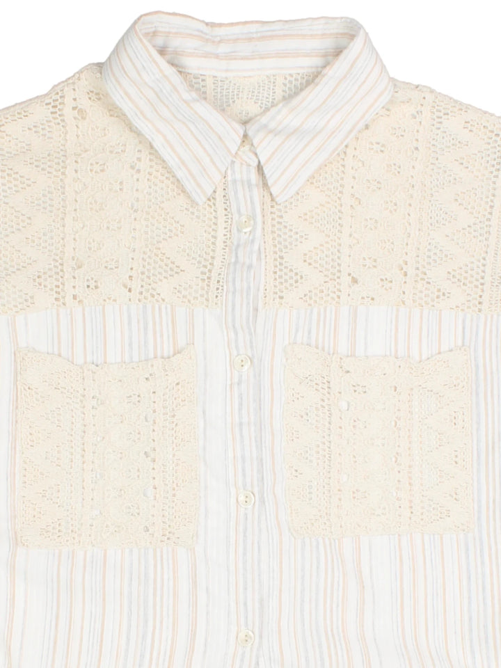 Crochet Patch Blouse (Size S)
