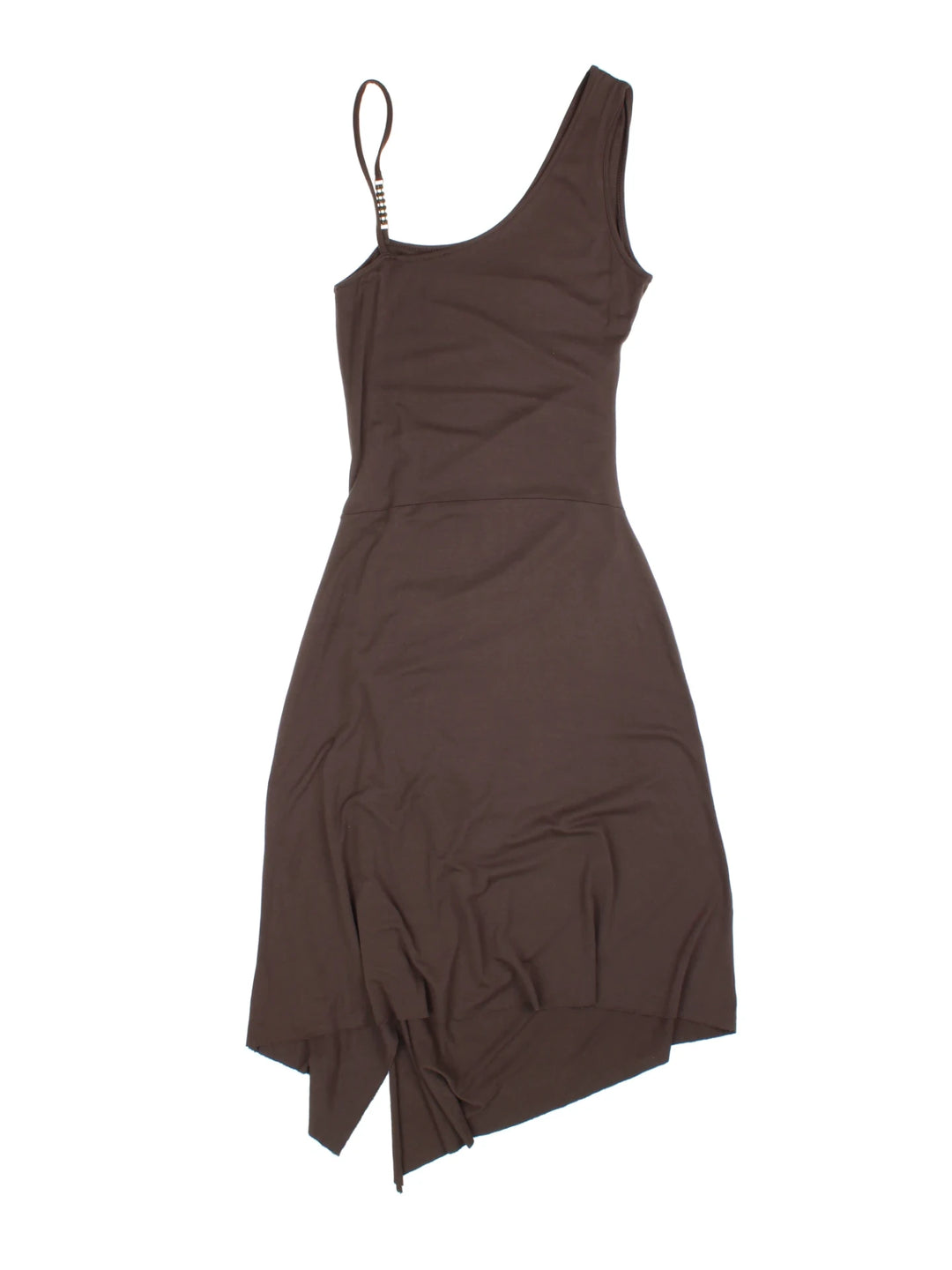 Y2K Asymmetrical Morgan Midi Dress (Size M) - VintageFolk