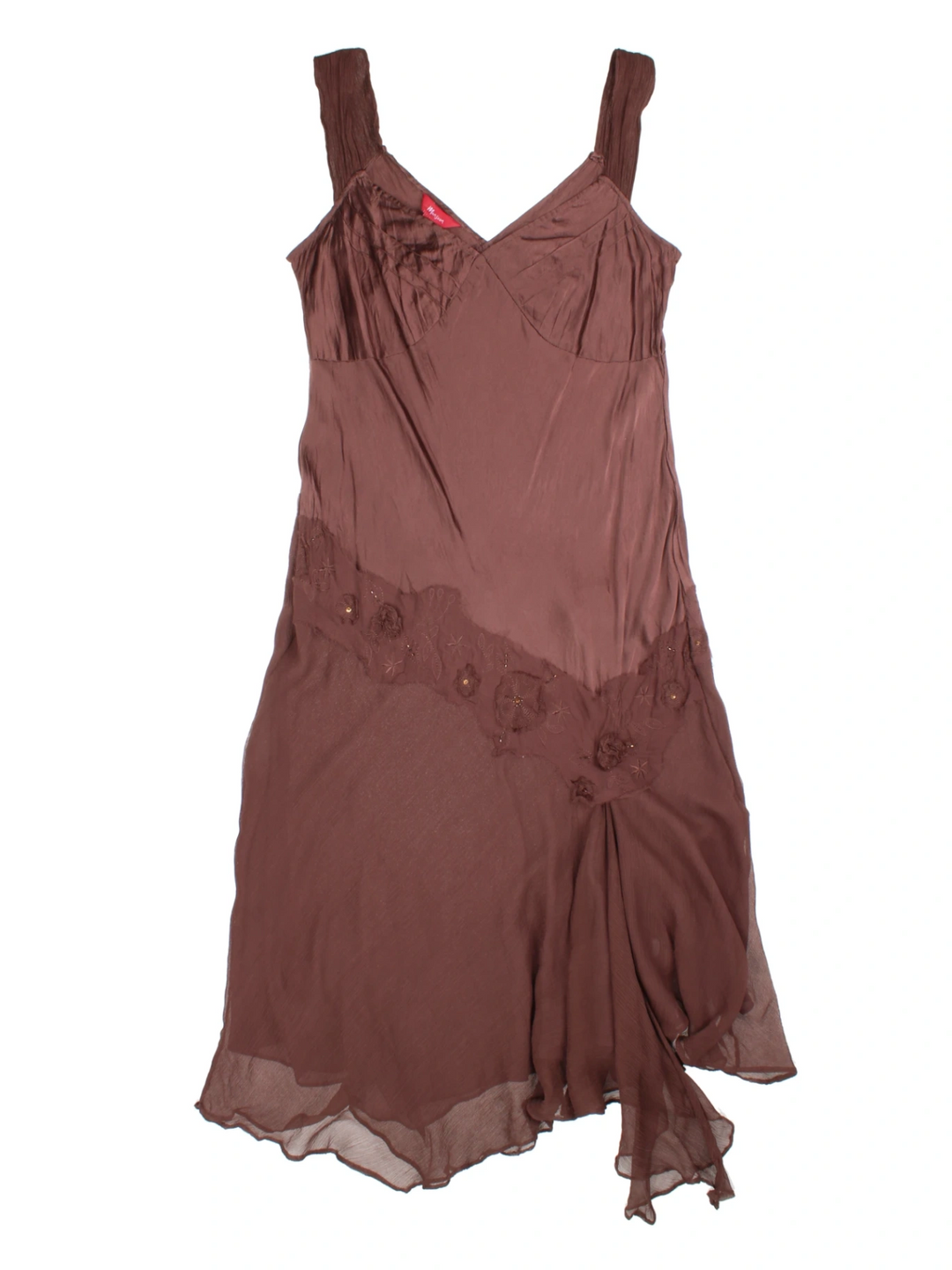 Y2K Asymmetrical Layered Midi Dress (Size M) – VintageFolk