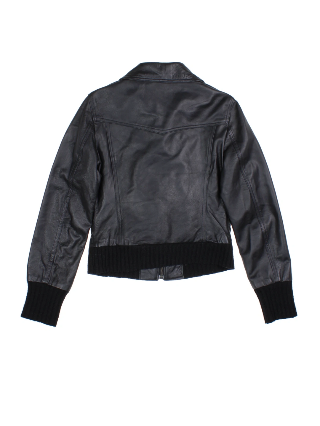 Y2K Morgan Leather Jacket (Size XS)