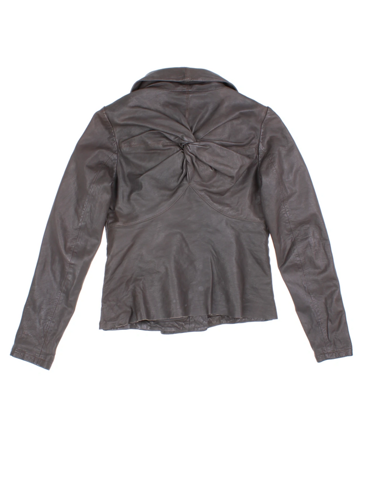 Y2K All Saints Leather Jacket (Size XS)
