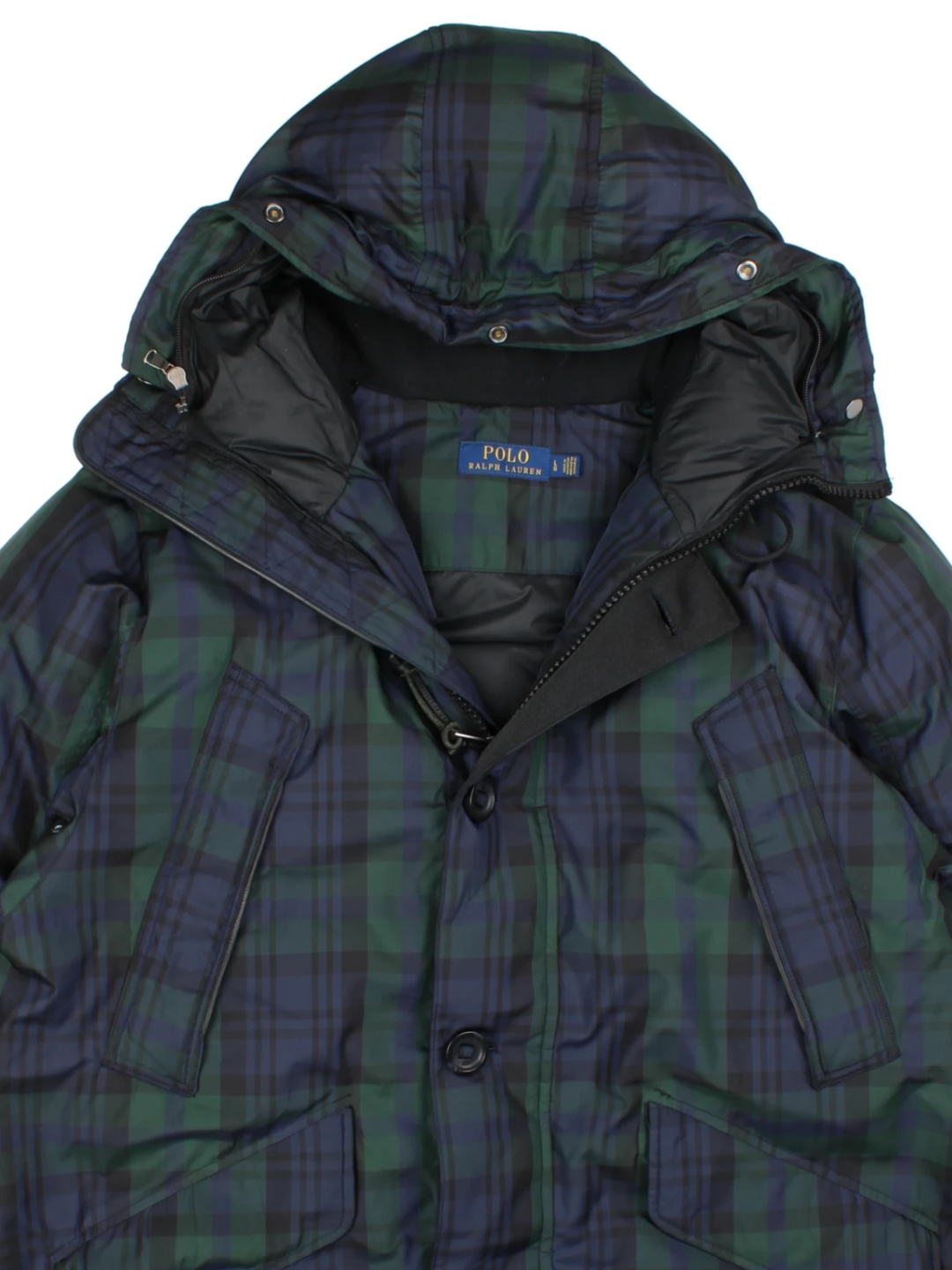 Ralph Lauren Tartan Down Puffer Coat (Size L)