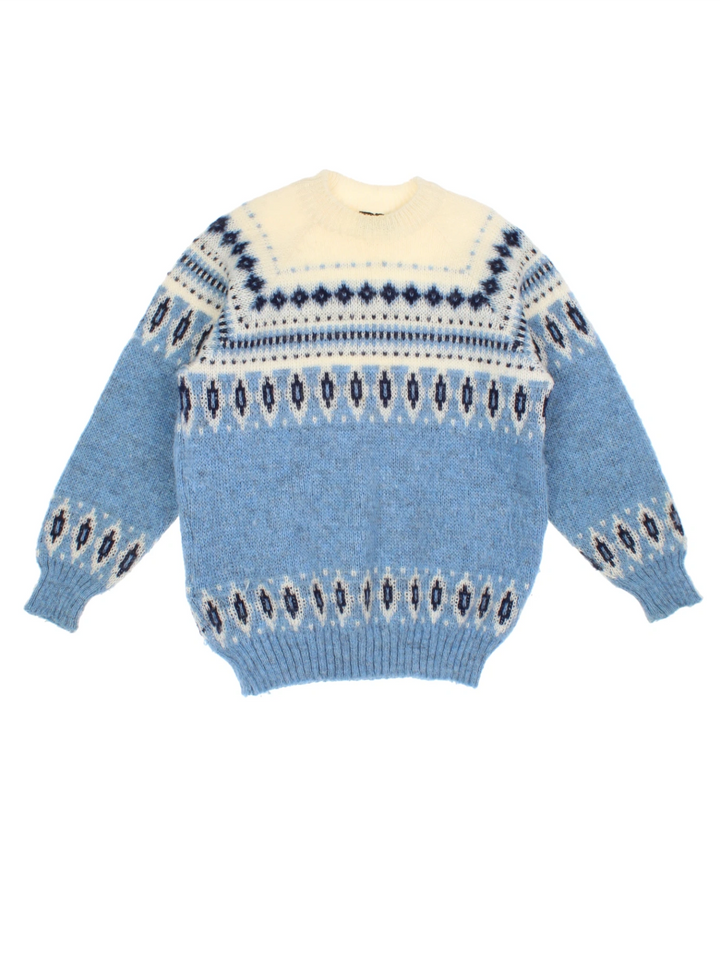 Norwegian Fair Isle Jumper (Size S)