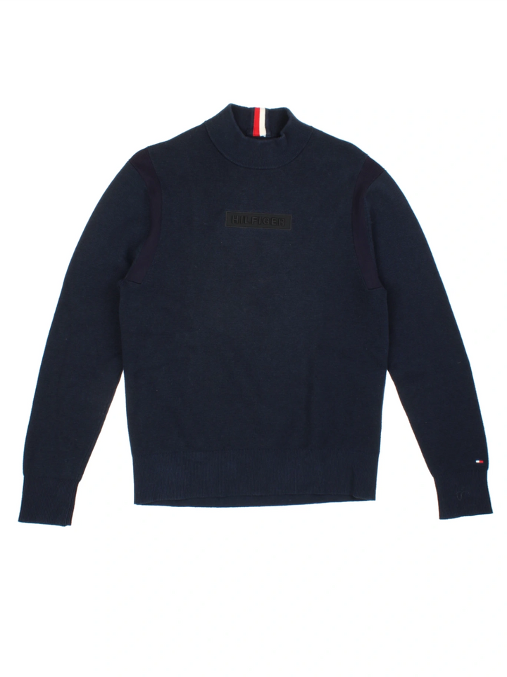 Tommy Hilfiger Mock Neck Jumper (Size S) - VintageFolk