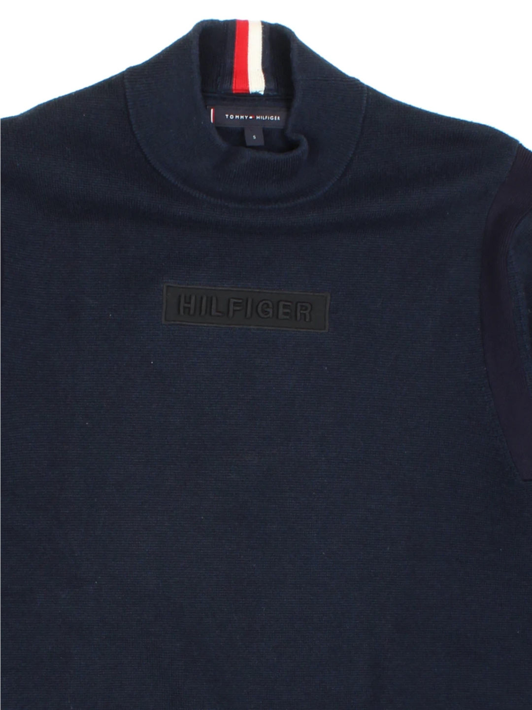 Tommy Hilfiger Mock Neck Jumper (Size S) - VintageFolk