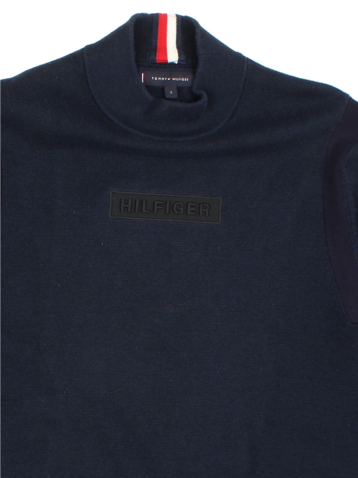 Tommy Hilfiger Mock Neck Jumper (Size S) - VintageFolk
