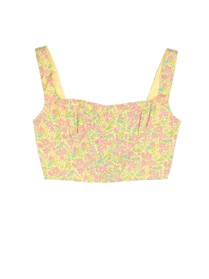 Floral Corset Crop Top (Size M)