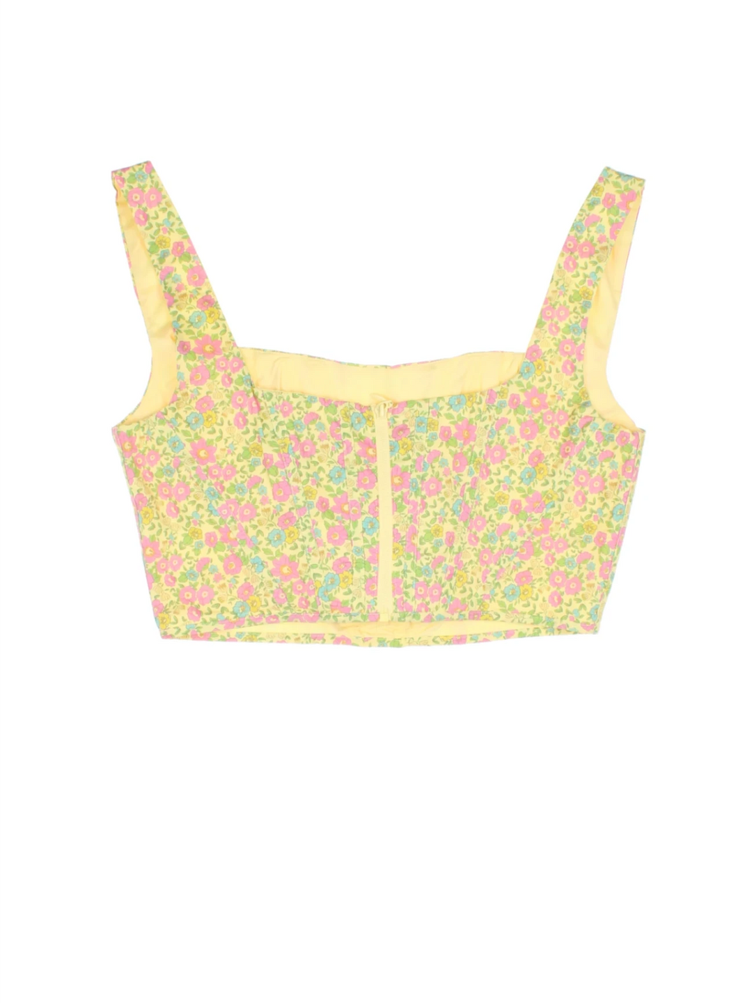 Floral Corset Crop Top (Size M)