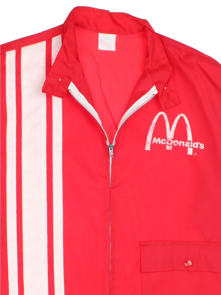 70's McDonald's Employee Nylon Jacket (Size L)