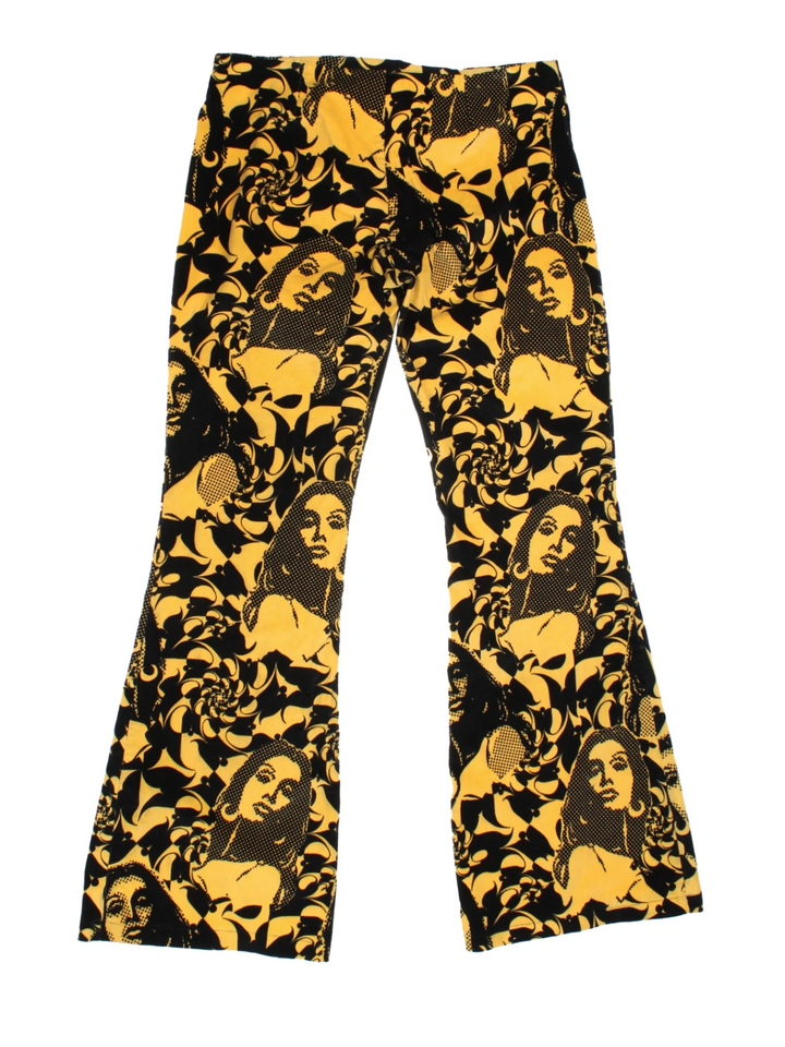 Y2K Pop Art Printed Flares (Size XXL)