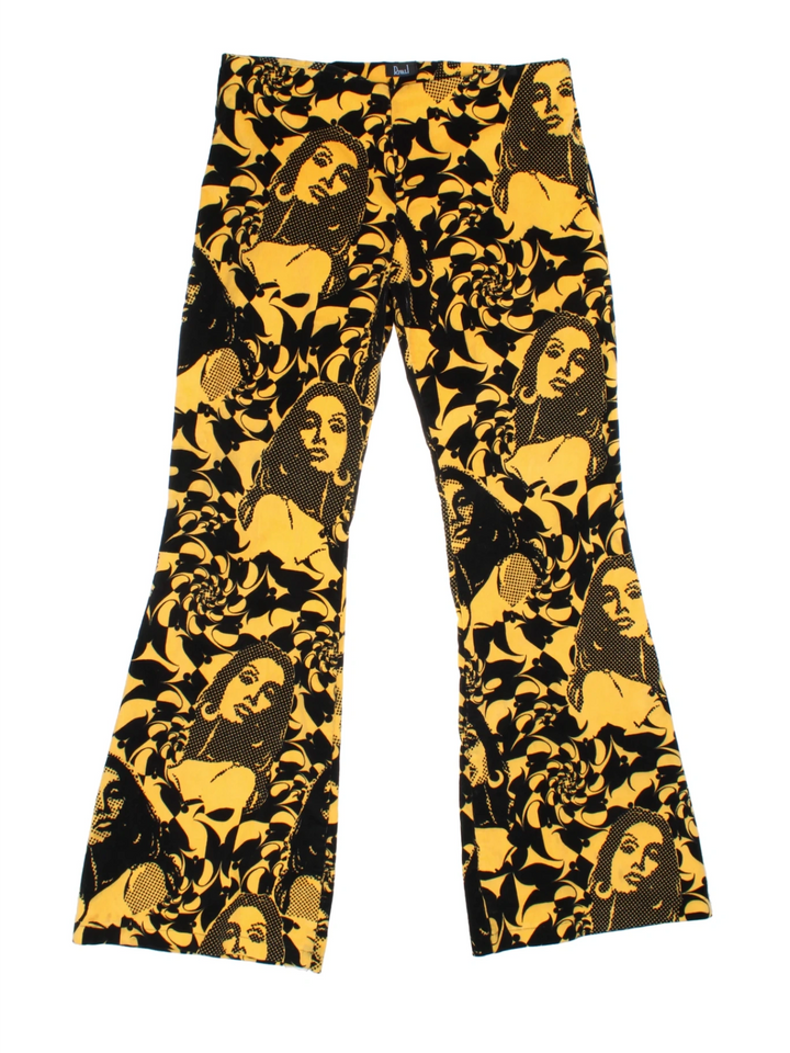 Y2K Pop Art Printed Flares (Size XXL)
