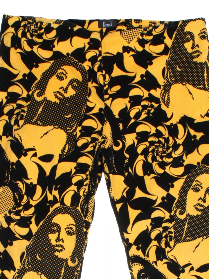 Y2K Pop Art Printed Flares (Size XXL)