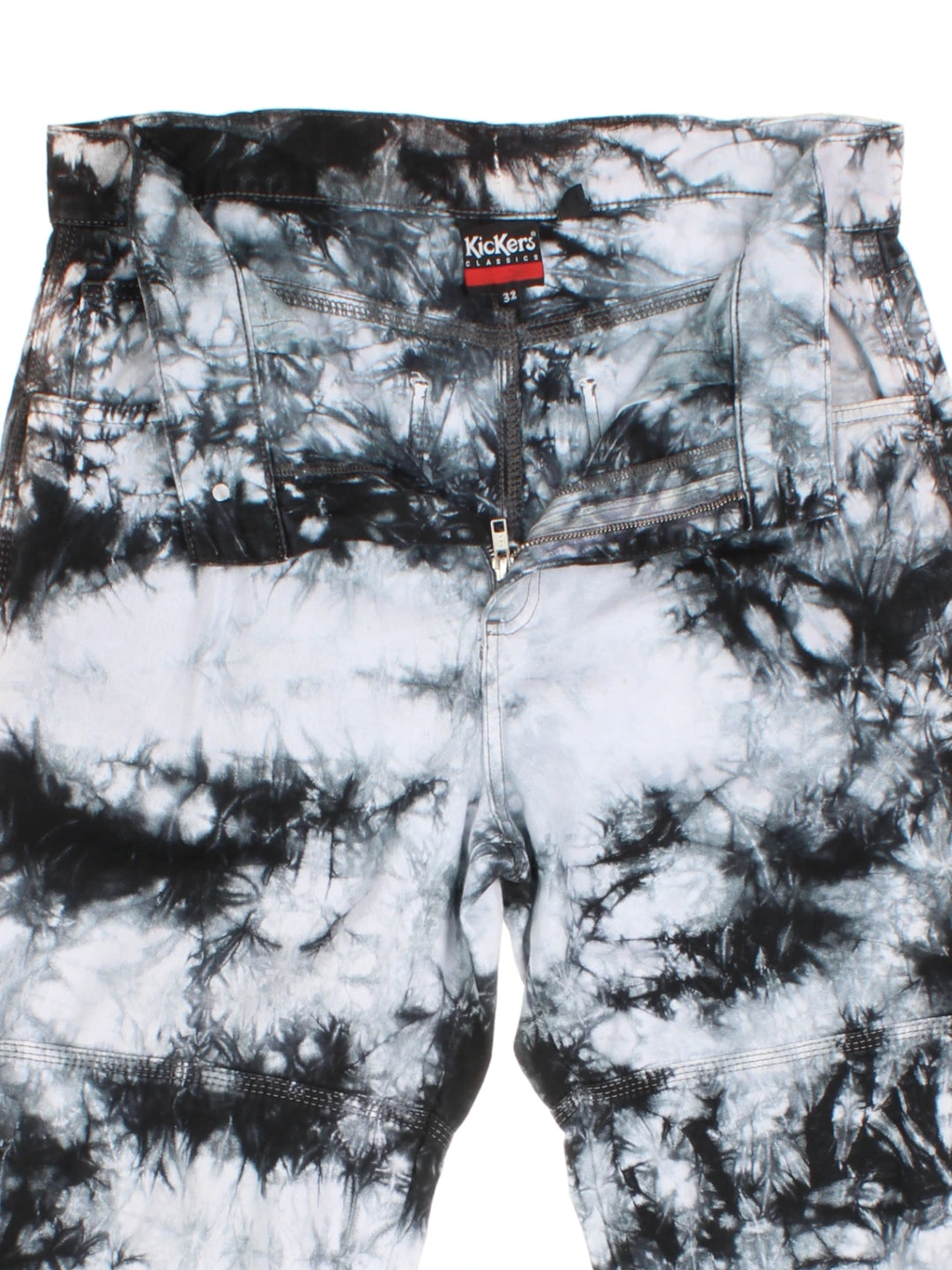90's Kickers Tie Dye Trousers (Size M)