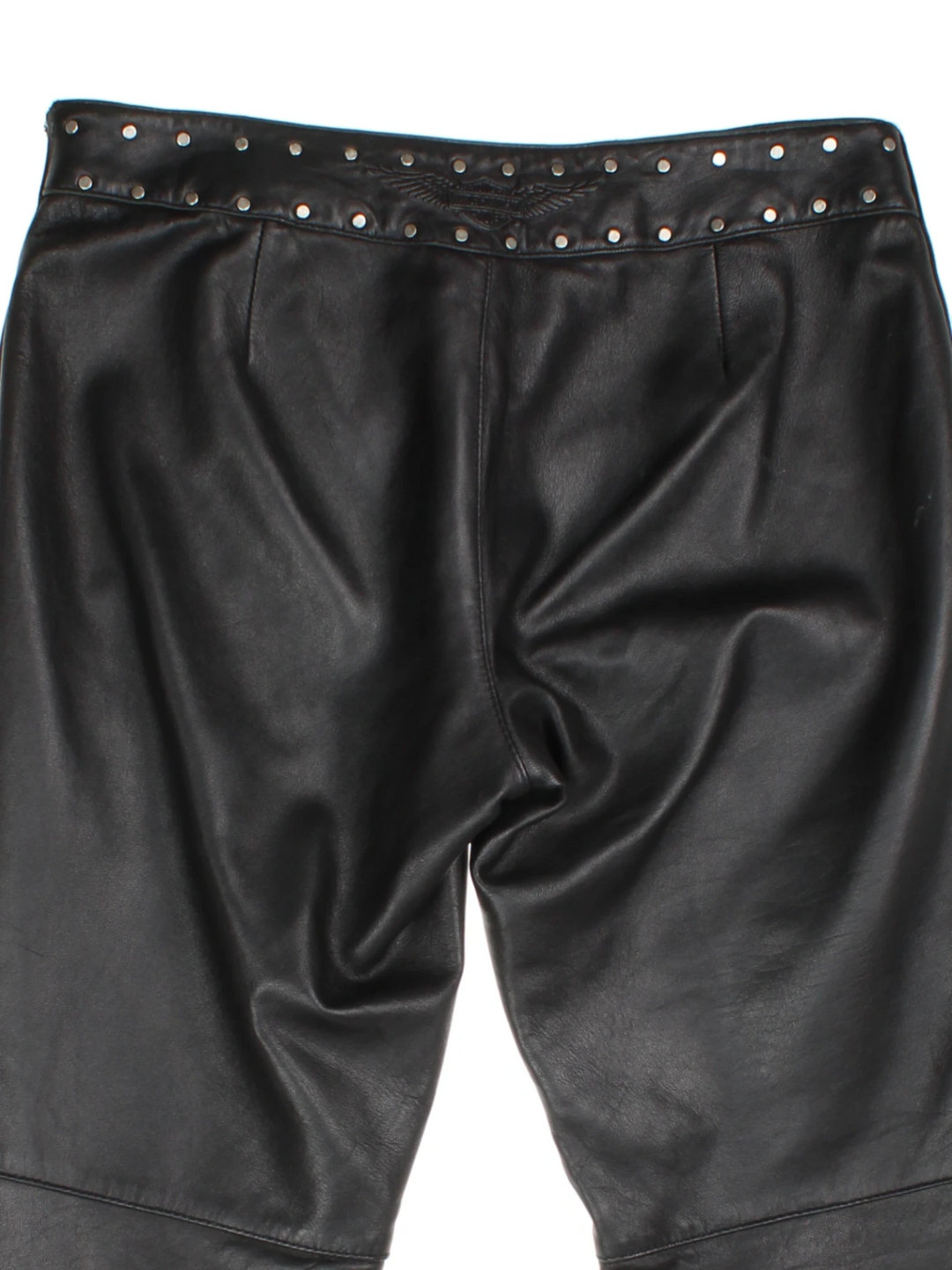 Harley-Davidson Studded Leather Trousers (Size m) - VintageFolk