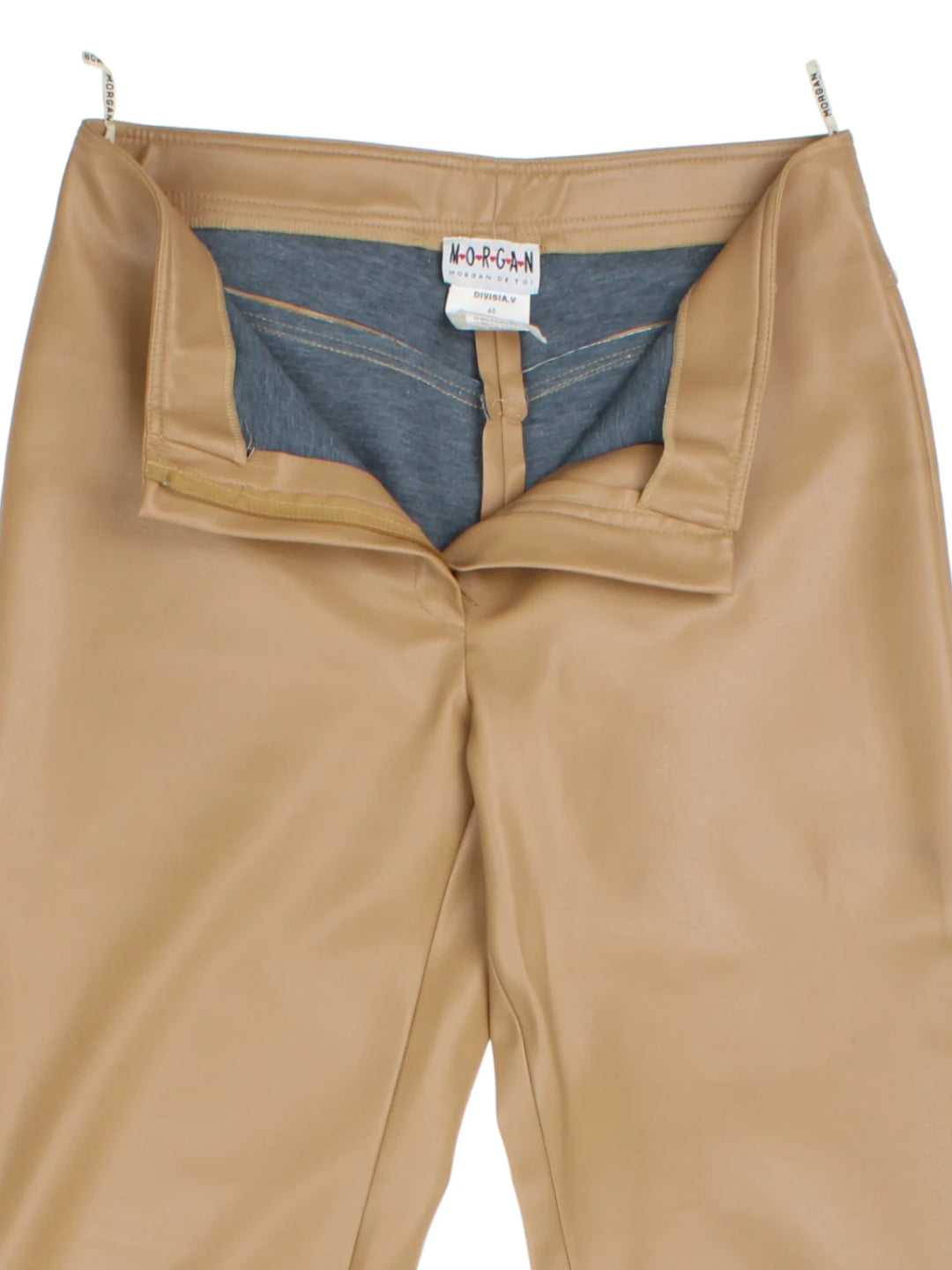 Y2K Morgan Leather Trousers (Size M)