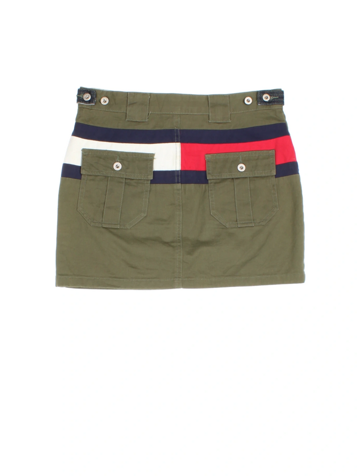 Y2K Tommy Hilfiger Mini Skirt (Size L)