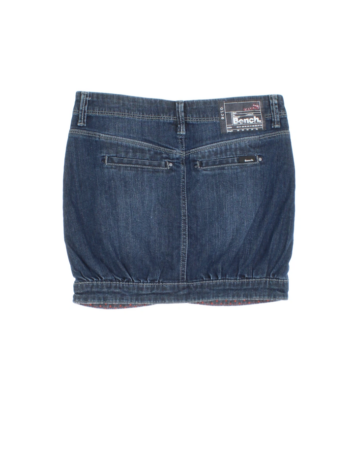 Y2K Bench Denim Mini Skirts (Size M)