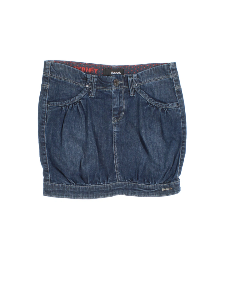 Y2K Bench Denim Mini Skirts (Size M)