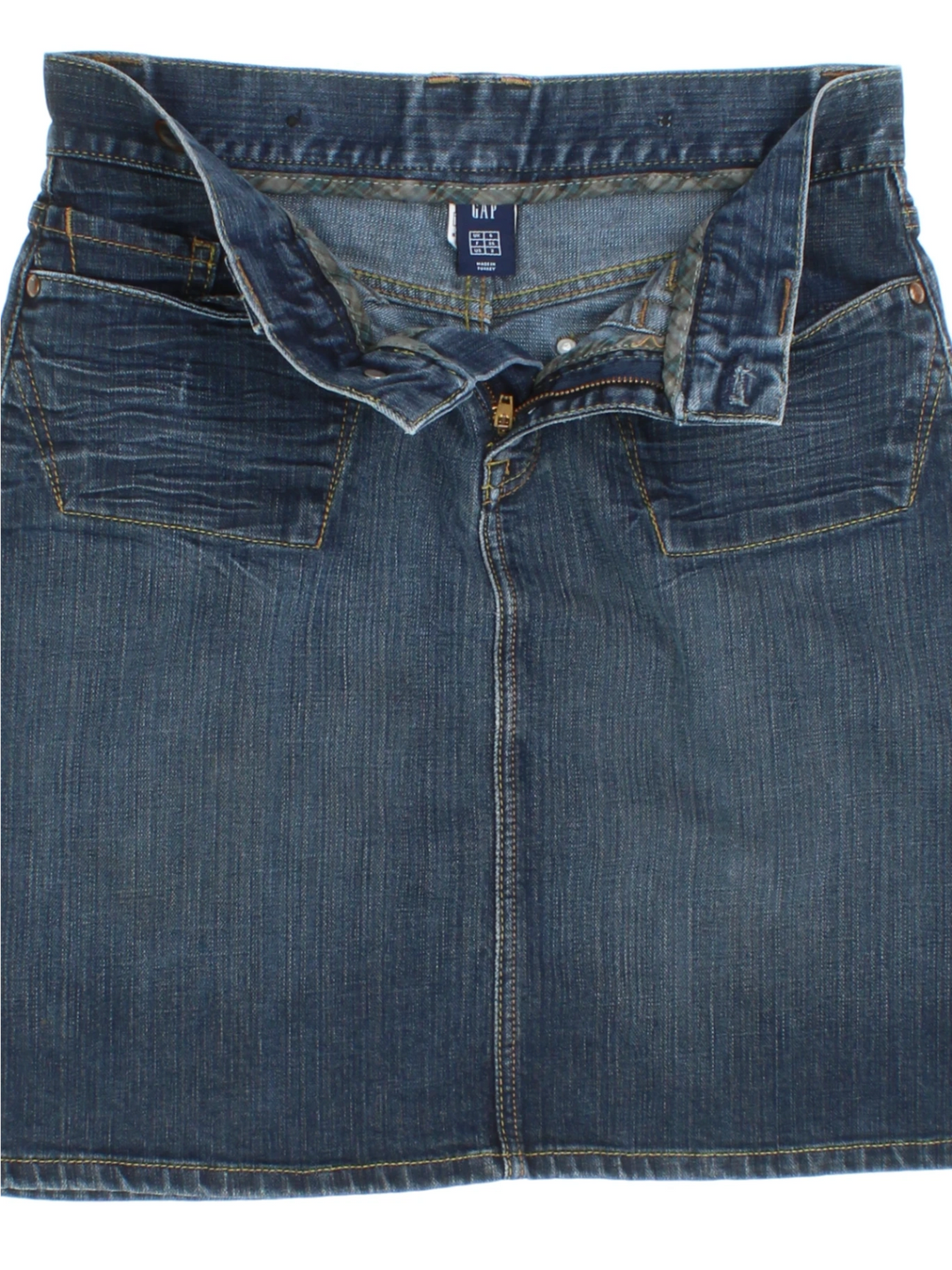 Y2K GAP Denim Mini Skirt (Size L)