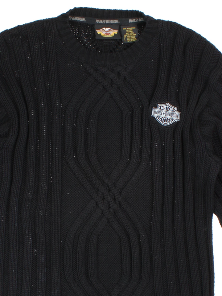 Harley-Davidson Cable Knit Jumper (Size L)